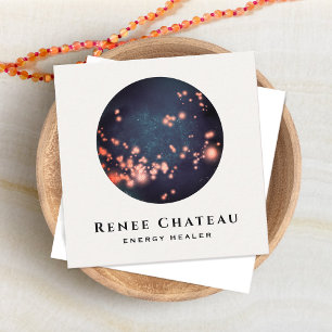Hemelse Sterren Kosmische Energie Genezer Yoga Ler Vierkante Visitekaartje