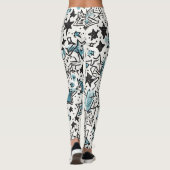 Hemelse sterren print leggings (Achterkant)