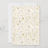 Hemelse Sterrennacht Maan Bruiloft Menu Kaart (Achterkant)