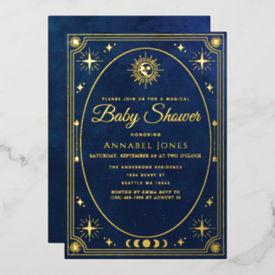 Hemelse Tarotkaart Baby Shower Uitnodiging