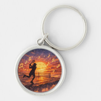 Hemelse tennis sleutelhanger