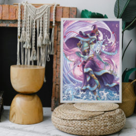 Hemelse tovenaar met de hand getekend poster