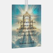 Hemelse trap in liefdevolle herinnering aan God Glas Ornament (Voorkant Rechts)