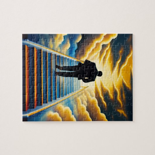 Hemelse Trappen Christelijke Kunst Puzzel Legpuzzel (Horizontaal)