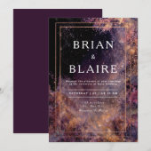 Hemelse Tuin Huwelijksuitnodiging Kaart (Voorkant / Achterkant)