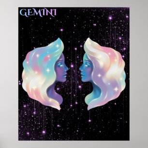 Hemelse Tweeling – Astrologie Kunst Poster