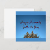 Hemelse Vaderdag Feestdagenkaart (Voorkant / Achterkant)
