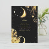 Hemelse Verjaardag Uitnodiging (Staand voorkant)