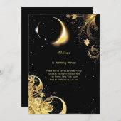 Hemelse Verjaardag Uitnodiging (Voorkant / Achterkant)