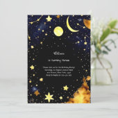 Hemelse Verjaardag Uitnodiging (Staand voorkant)