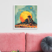 Hemelse Vesting Canvas Afdruk (Insitu (Woonkamer))