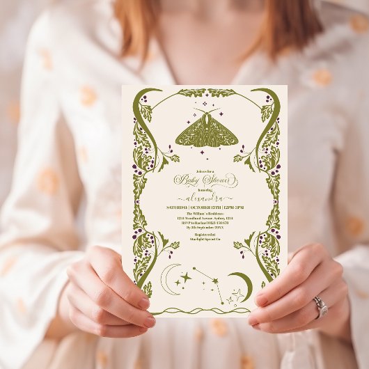  hemelse vlinder Baby shower Kaart