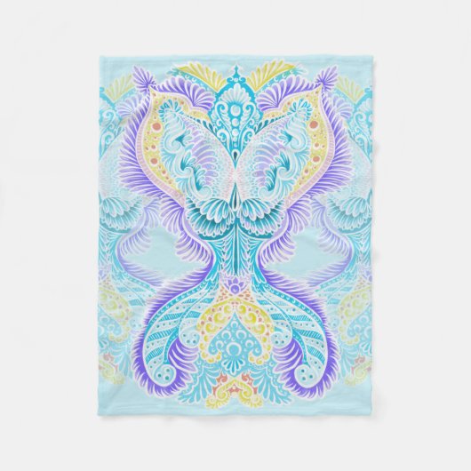 Hemelse Vlindergloed Fleece Deken (Voorkant)