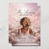 Hemelse Vlinders - HBM001 Memorial Kaart & Gedicht (Voorkant / Achterkant)