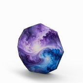 Hemelse Vortex: Indigo en Amethist Fotoblokken (Rechts)