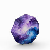 Hemelse Vortex: Indigo en Amethist Fotoblokken (Links)