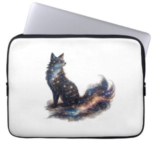 Hemelse Vos Kosmisch Fantasie Dier Laptop Sleeve