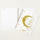 Hemelse vrouw, maansterren, boho, elegante astrono planner (Display)