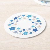 Hemelse Wals Ronde Kartonnen Onderzetter (Gebogen)