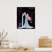 Hemelse Waterman – Astrologie Kunst Poster (Keuken)