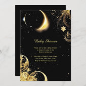 Hemelse Waterverf Baby shower Uitnodiging (Voorkant / Achterkant)