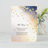 Hemelse Waterverf Baby shower Uitnodiging (Staand voorkant)