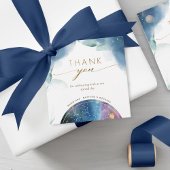 Hemelse Waterverf Dank uw bruiloft (of andere) Bedankjes Labels