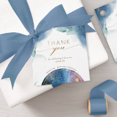 Hemelse Waterverf Dank uw bruiloft (of andere) Bedankjes Labels