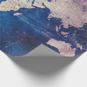 hemelse Wereldkaart (4) Cadeaupapier (Hoek)