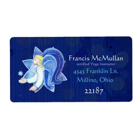 Hemelse Wezens Angel Folk Art GROOT BEDRIJF Etiket (Voorkant)