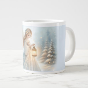 Hemelse Winter Engel Lantaarn van Troost Extra Grote Beker
