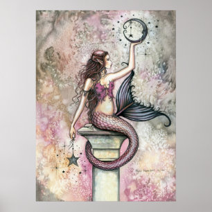 Hemelse Zeemeermin Fantasie Kunst Poster Print