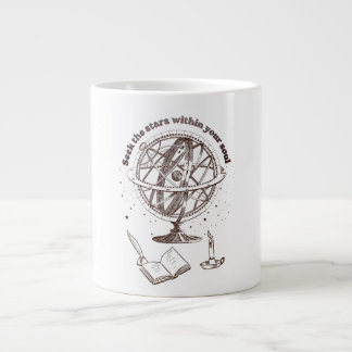 Hemelse Ziel Wijsheid | Vintage Armillair Sfeer Extra Grote Beker