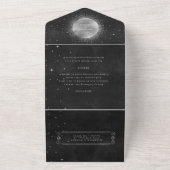 hemelse zilverbruiloft in één uitnodiging (Buitenkant)