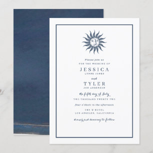 Hemelse Zon & Maan Blauw Kaart