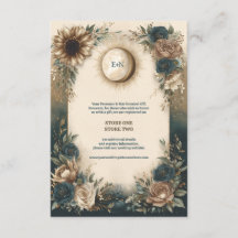 Hemelse Zon Maan Boho Bloemige Rustieke Bruiloft