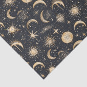 Hemelse Zon Maan en Sterren Nacht Hemel Tissuepapier (Detail)