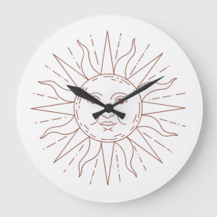 Hemelse Zon Wandschijf Klok