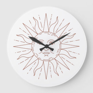Hemelse Zon Wandschijf Klok
