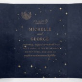 hemelsteengouden maan brutaal huwelijk drieluik uitnodiging (Binnenkant midden)