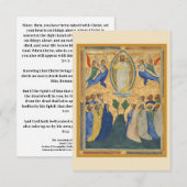 Hemelvaart van Jezus Christus Houder Bedankkaart (Voorkant / Achterkant)