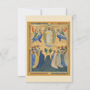 Hemelvaart van Jezus Christus Houder Bedankkaart