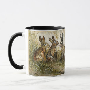 Hemelwaartse Pluche Weide Haas Whimsical Konijneng Mok