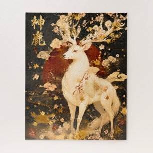 Hemelwit hert Japanse mythologie-kunst Legpuzzel