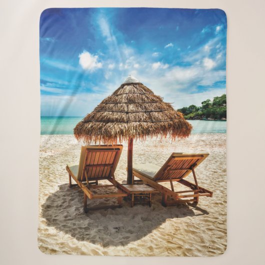 Hemelwolf op beach throw pillow (Voorkant)