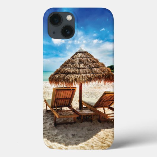 Hemelwolf op beach throw pillow Case-Mate iPhone case (Achterkant)