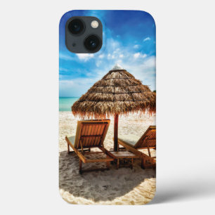 Hemelwolf op beach throw pillow iPhone 13 hoesje