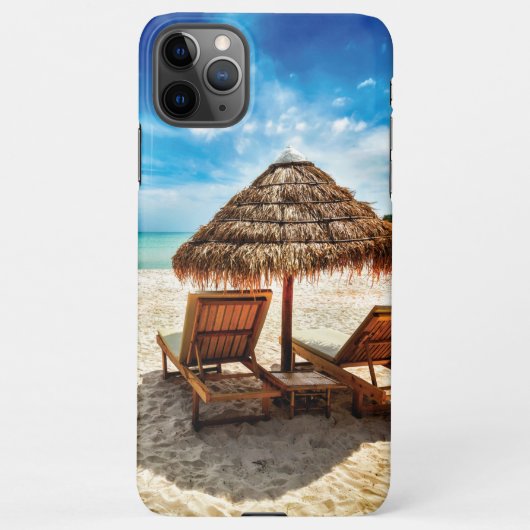 Hemelwolf op beach throw pillow iPhone hoesje (Achterkant)