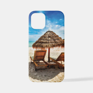 Hemelwolf op beach throw pillow iPhone 12 mini hoesje