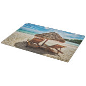 Hemelwolf op beach throw pillow snijplank (Hoek)